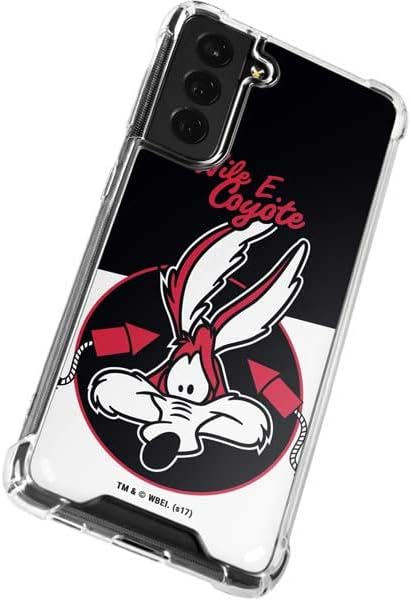 Skinit Clear Phone Case Compatible with Galaxy S22 Plus - Officially Licensed Looney Tunes Retro Wile E Coyote Design