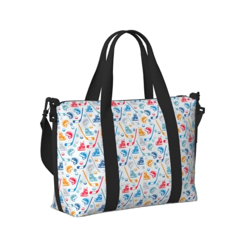 Bolsa de viaje de mano Hockey Elements con estampado creativo 3