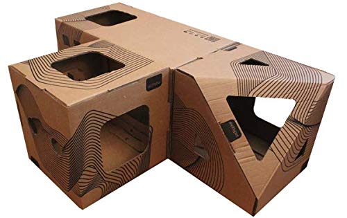 Brinquedo Casa Toca para Gatos Cubo + Retângulo + Poli