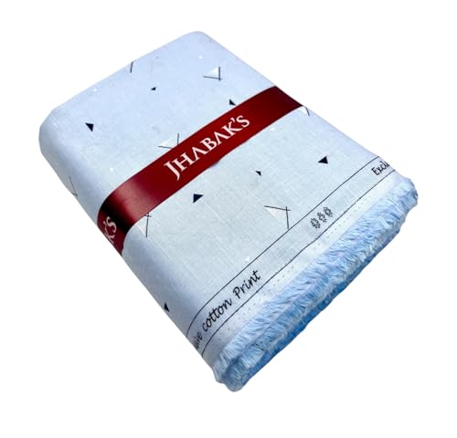 Image of JHABAK'S Unstitched 100% Pure Cotton Shirt Fabric for Men - Shirt Fabric & Kurta Material