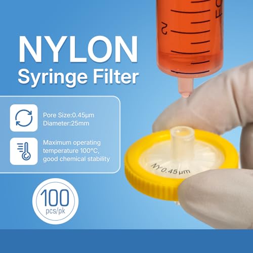 Image of Syringe Filters NY Membrane - 25 mm Membrane Diameter,0.45 um Pore Size,Pack of 100