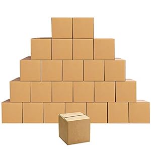 PETAFLOP 5x5x5 Bruin golfkarton，multifunctionele opvouwbare doos，reecyclebaar karton，25 stuks
