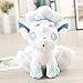 Wsjdmm Vulpix Blanco Hielo: Juguete de Peluche 28 cm Popular Dibujos Animados Juguete Suave Anime muñeca Almohada Lindo Animal Peluche Peluche Juguete cumpleaños niños