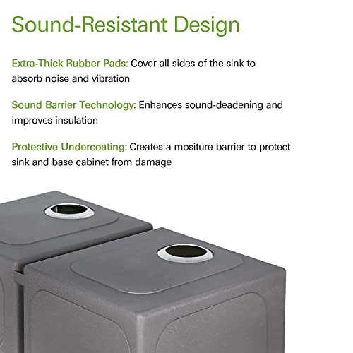 Hykolity 33-Inch Undermount 50/50 Double Bowl 16 Gauge Stainless Steel Kitchen Sink #TOP6