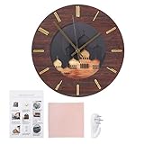 【ACRILICO】 La cornice dell'orologio è realizzata in materiale acrilico di alta qualità, affidabile, robusto e durevole, con un quadrante e grandi numeri chiari, che rendono il nostro orologio da parete bello, elegante e di facile lettura.