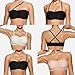 OEAK Womens Strapless Bras Jelly Push Up Bandeau Bra Non Slip Wireless Supportive Padded Bras Seamless Comfortable Tube Bra Skin Large