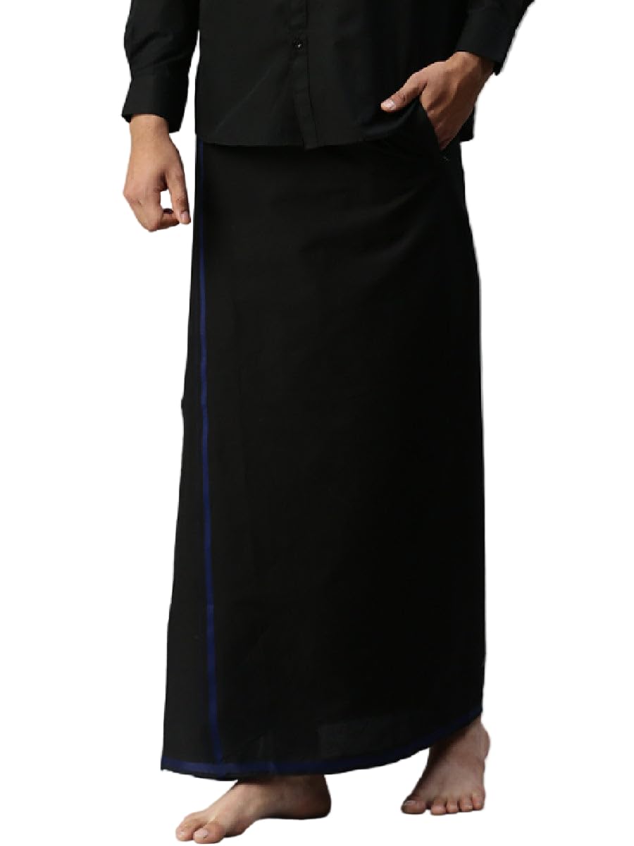 Ramraj Mens Cotton solid Adjustable devotional Dhoti