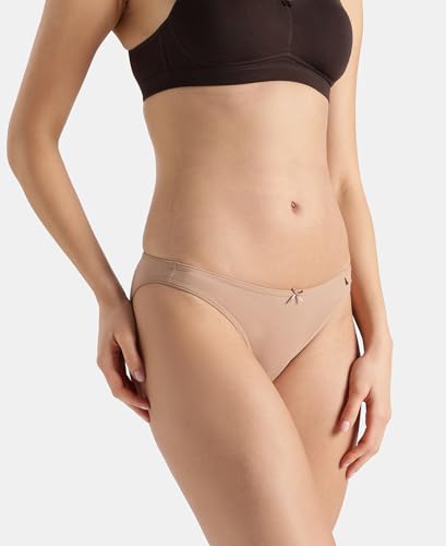 Image of Jockey SS02 Women Super Combed Cotton Elastane Stretch Low Waist Bikini