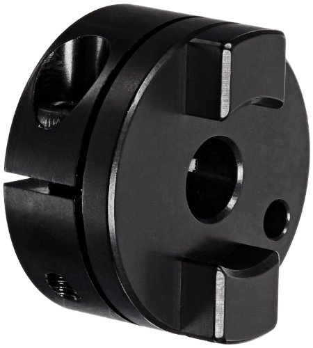 Ruland OCT16-4-A Oldham Coupling Hub, Clamp Style, Black Anodized Aluminum.250