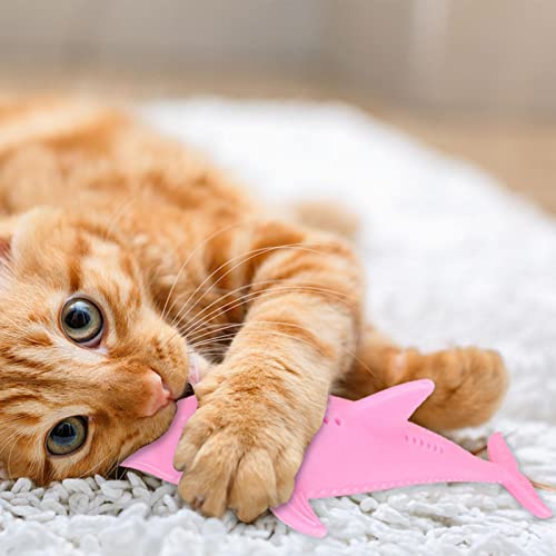 Brinquedos Catnip | mascar gatinho em forma peixe | dentição cheio catnip Brinquedos divertidos para