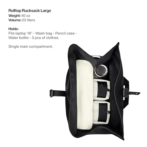 RAINS Large Rolltop Laptop Backpack