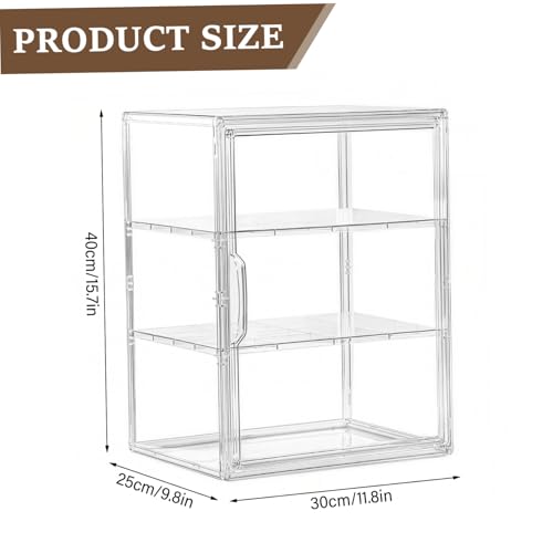 Caja de pan transparente con divisores móviles para conservar bollería 3