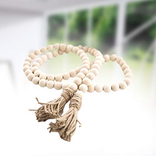 Vosarea-Wood-Bead-Garland-with-Tassels-Farmhouse-Beads-Rustic-Country-Beads-Wall-Hanging-Decoration