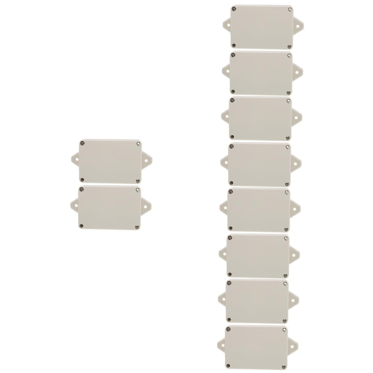 HOMSFOU 10 Pcs Box Boîte Étanche Boîtes Électriques Boîtier Électronique En Plastique Boîtier De Projet En Plastique Boîtes Électriques Résistantes Aux Intempéries Boîtes De Projet En