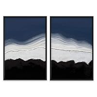 SIGNWIN Framed Canvas Wall Art Abstract Mountain Canvas Prints Home Artwork Decoration for Living Room,Bedroom - 16