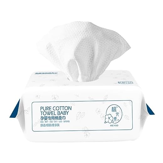 minkissy 80 Piezas Tejido De Limpieza Facial Toallitas Faciales Removibles Toalla Facial Desechable Toalla Facial De Limpieza Bebé Toalla De Cara Blanco Limpio