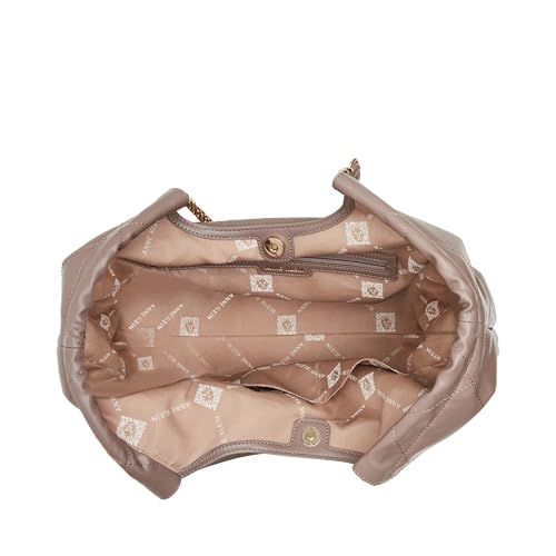 Anne Klein Medium Stitched Quilted Tote with Chain Strap3