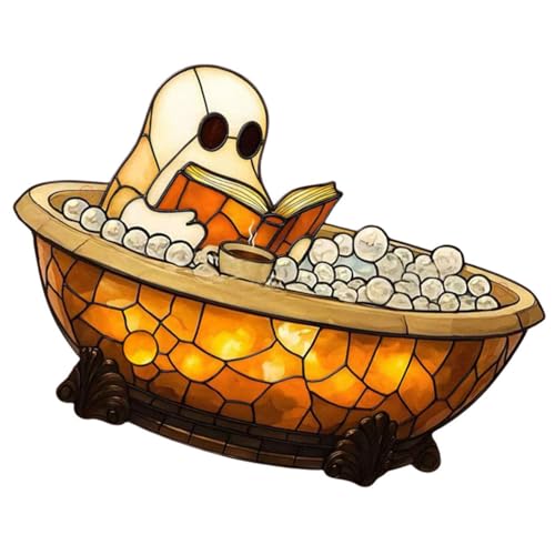 Fantôme lampe de lecture en résine pour une table de chevet Halloween cocooning