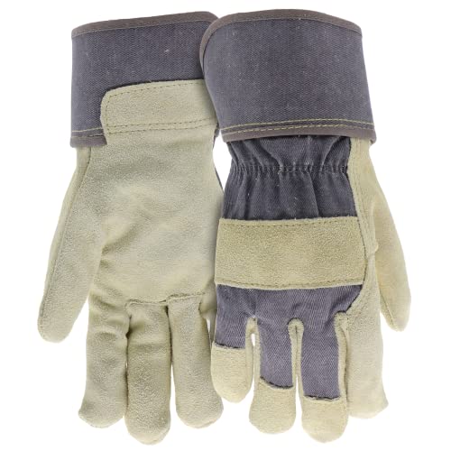 BOSS (B71001-WML) Women's Guard Split Cowhide Leather Palm Work Gloves, Extended Safety...