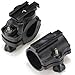 KTELI 2PC Bracket Mount Holder Sports Accessories Bicycle Lights Mount Holder 360 Rotation Cycling Bike Flashlight, black