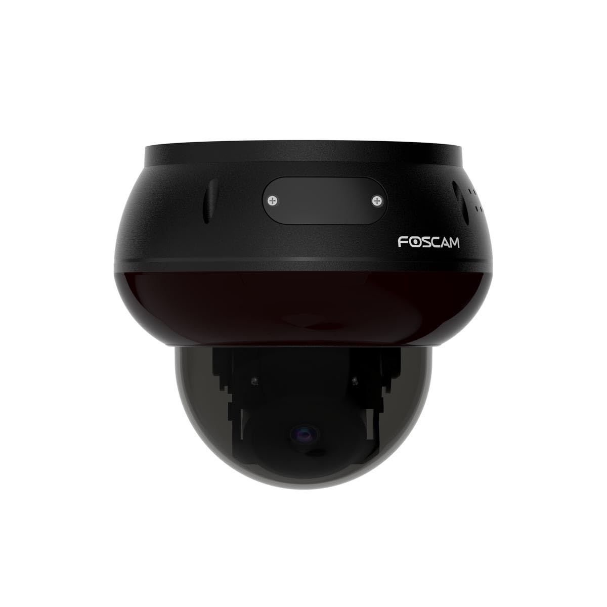 Foscam D8ET 4K 8 MP PoE IP Dome Überwachungskamera mit motorisierter PT-Funktion, KI-Personen- und Fahrzeugerkennung, IK10 Vandalismus-Schutz (schwarz)