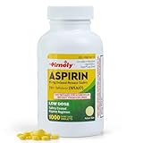 Time Cap Labs Aspirin Adult Low Dose Enteric Coated Generic for Bayer, 81 mg, 1000 Tablets per Bottle