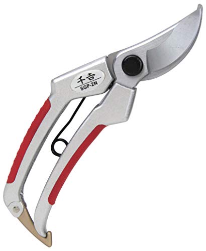 Senkichi SGP-2N Pruning Shears, Aluminum Handle, Resin Grip, Raw Wood, Up to 0.6 inches (15 mm), 7.9 inches (200 mm)