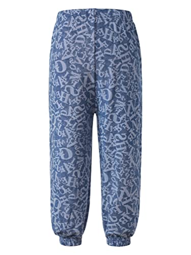 Kids Girls Loose Fit Casual Sport Pants Workout Denim Bloomers Running Jogging Trosuers Sportswear2