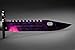 FadeCase M9 Bayonet Elite Black Pearl - Real CSGO Knife Skin Counter Strike Global Offensive Full Tang Fixed Blade