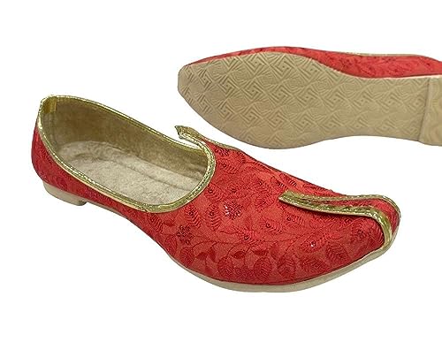 Sherwani Shoes for Men Punjabi Jutti Handmade Embroidery Loafer Shoes Slip-on Gift for Him4