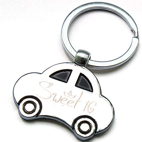 Sweet 16 Key Chain?16th Birthday Key Chain, Sweet Sixteen Jewelry Birthday Gift for Girls (16th Birthday)