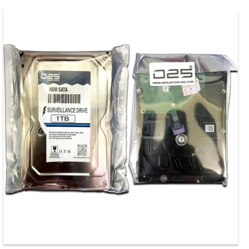 Image of D25 Video 1TB Hard Disk for Hikvision (iDS-7104HQHI-M1 /S) 4 Channel DVR | 1TB Hard Disk for 4 Channel CCTV Camera DVR | 1 TB Surveillance Hard Disk Drive