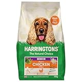 Harringtons Complete Dry Senior Dog Food Chicken & Rice 12kg - Made with All Natural Ingredients (Packaging may vary)