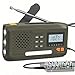 Joudix Radio Solar de Emergencia,Radio a Pilas Portatil Batería de 4500 MAh,Am/FM Radio Emergencia con Manivela,Pantalla, Kit de Emergencia Que Incluye Linterna,SOS Alarma y Cargador de Móviles USB