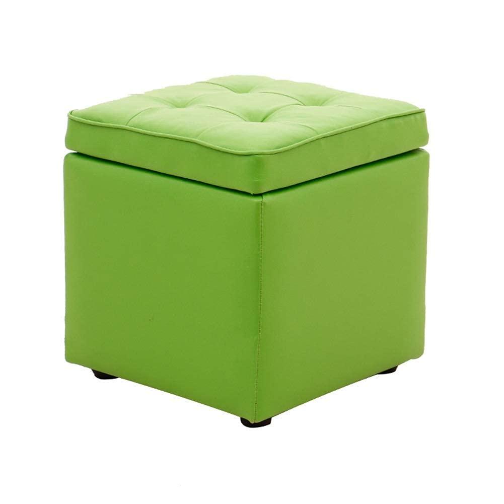 Canapé tabouret repose-pied vert pour se détendre au salon après le travail