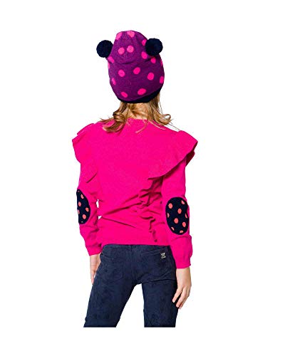 Deux par Deux Girls' Sweater with Girl Print Mandala Therapy, Sizes 5-123