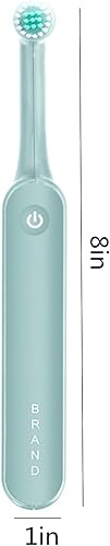 Miniatura 6 de Cepillo de dientes eléctrico sónico para adultos recargable funciona con pilas impermeable giratorio con 4 cabezales de cepillo cepillo de dientes