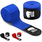 🥊FÁCIL DE COLOCAR: Al dotar a las cintas de boxeo de una presilla de pulgar, su colocación es rápida, sencilla, precisa y estable. Además, gracias a su cierre de velcro de alta resistencia, la fijación no perderá estabilidad.
