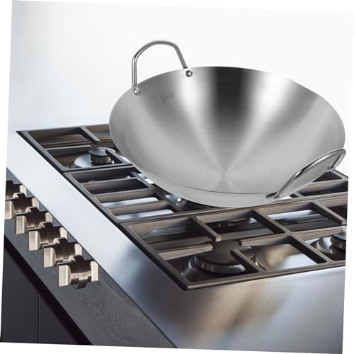 Wok de acero inoxidable para cocina eléctrica y gas miniatura 4