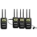 Ultimate Wireless Lavalier Microphone System, Saramonic VmicLink5 5.8GHz 3-Channel Lapel Mic 3 Transmitters & 1 Receiver for Canon EOS Nikon Sony DSLR Camera Panasonic Camcorder News Gathering Video