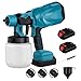 Produktbild Akku Farbsprühsystem für Makita Akku 18V,550W Elektrisch Lackierpistole mit 3 Düsen,800ml Behälter, Verstellbarem Luft und Farbfluss Wandfarbe kabellose Farbsprühpistole mit 2 * 3000mAh Batterien