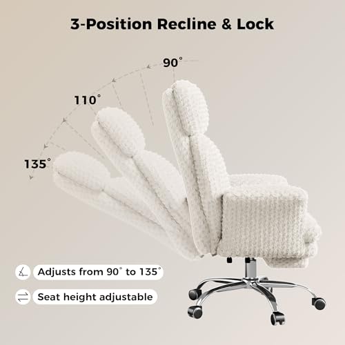 Image of Big and Tall Office Chair, Flip Armrests for Pets & Cross Legged Sitting