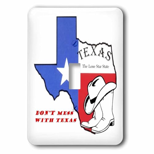 Interrupteur à bascule avec Texas 3dRose lsp_52342_1 pour décoration murale