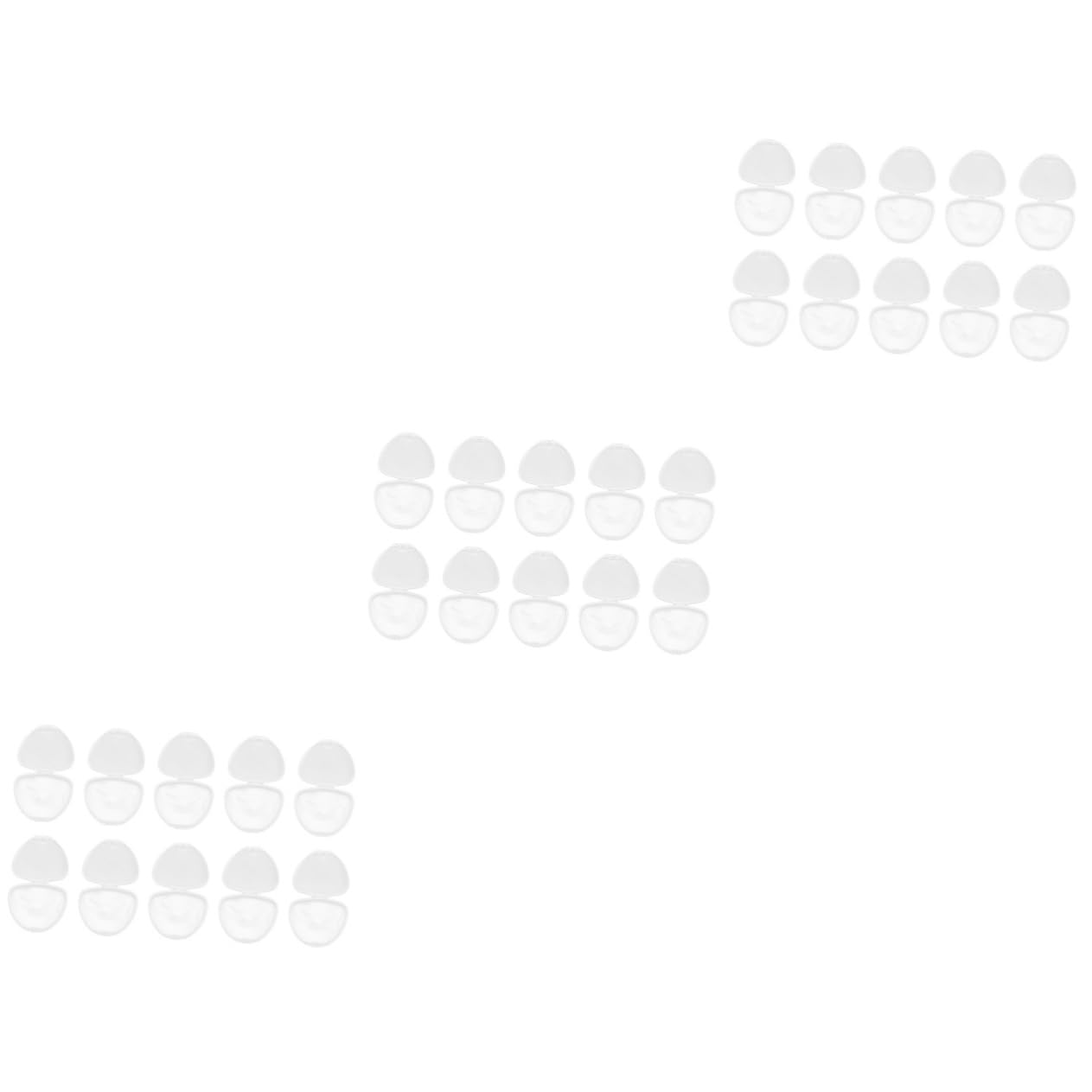 BESPORTBLE 3sets 10pcs Portable Pacifier Case Multi Purpose Storage Box for Soothers Protective Container for Pacifiers for Home and Travel Use 10pcs*3