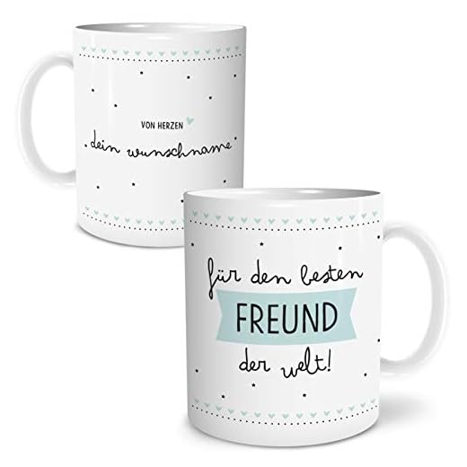 Bester Freund Personalisiert | Kaffee-Tasse | mit Spruch im Geschenkkarton