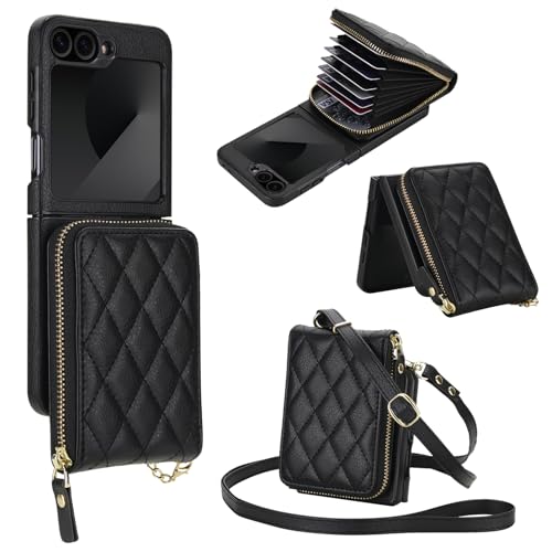 Coque Samsung Galaxy Z Flip 5 pour éviter les chutes avec pochette zippée