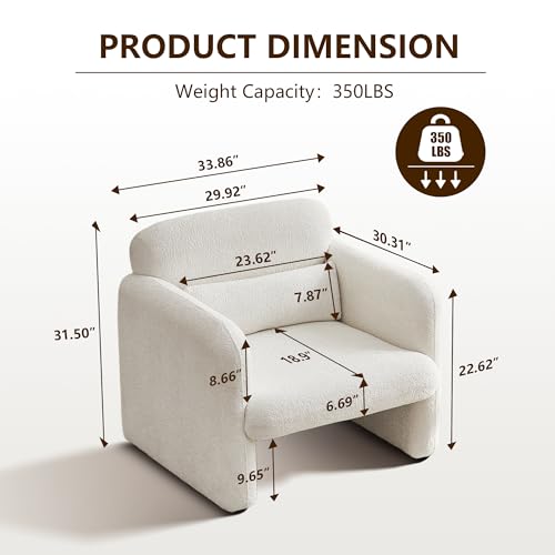 Sillón Terciopelo Moderno Beige miniatura 2