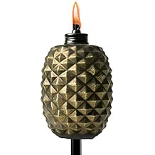 TIKI Brand Convertible 65 Inch Torch Glass Pineapple Copper