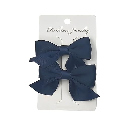 VSEVENHEAD pinces cheveux nœud bleu foncé 1 paire 2.16 inch