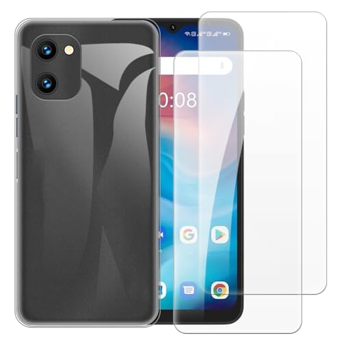 Shantime �P�[�X�{2�����苭���K���X�Z�b�g Umidigi G1 Plus 4G �Ƃ̌݊������� �ϏՌ��J�o�[���S�ʕی�X�N���[���v���e�N�^�[(�N���A)